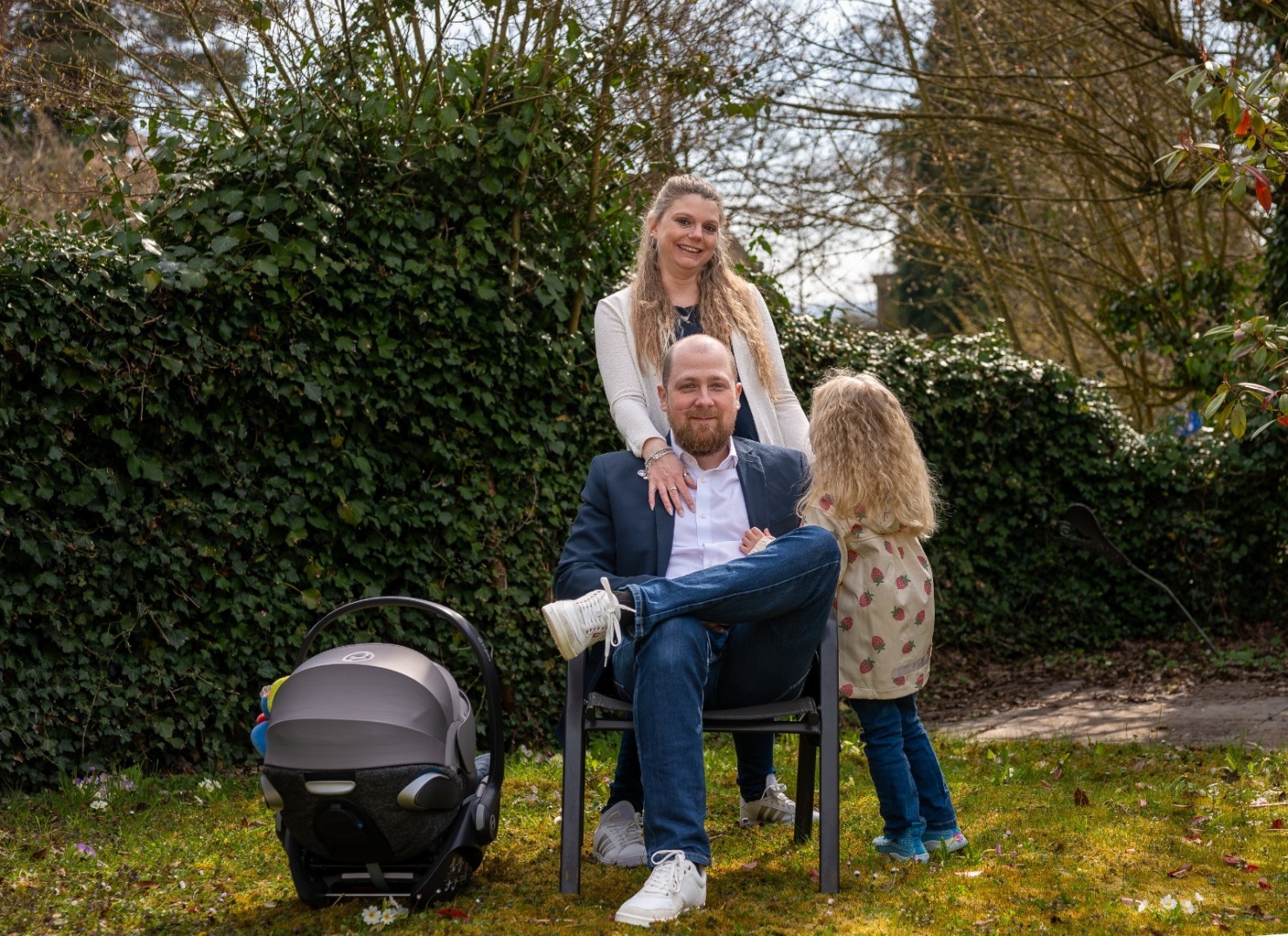 Sabrina Cattin mit ihrer Familie
